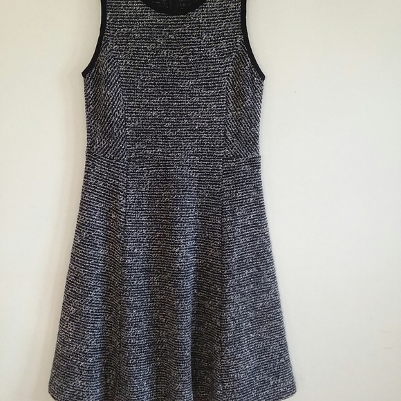 J.CREW SLEEVELESS GRAY KNIT TWEED FLARE DRESS - Picture 3 of 8